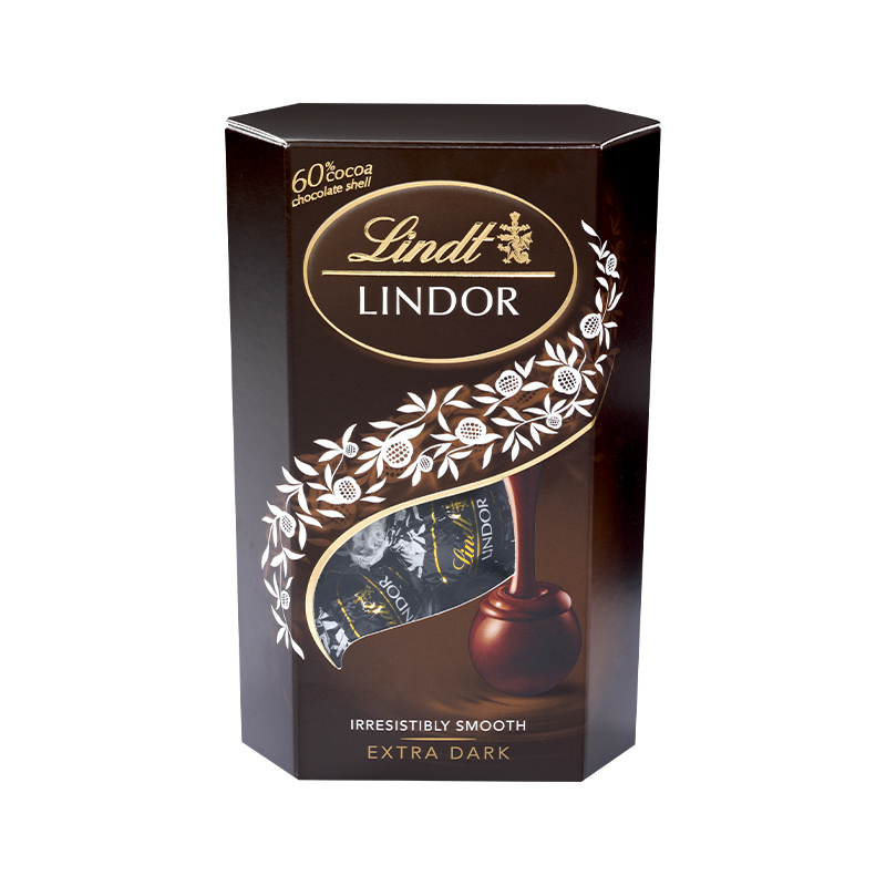 瑞士蓮 Lindor 夾餡60％黑巧克力200g, , large