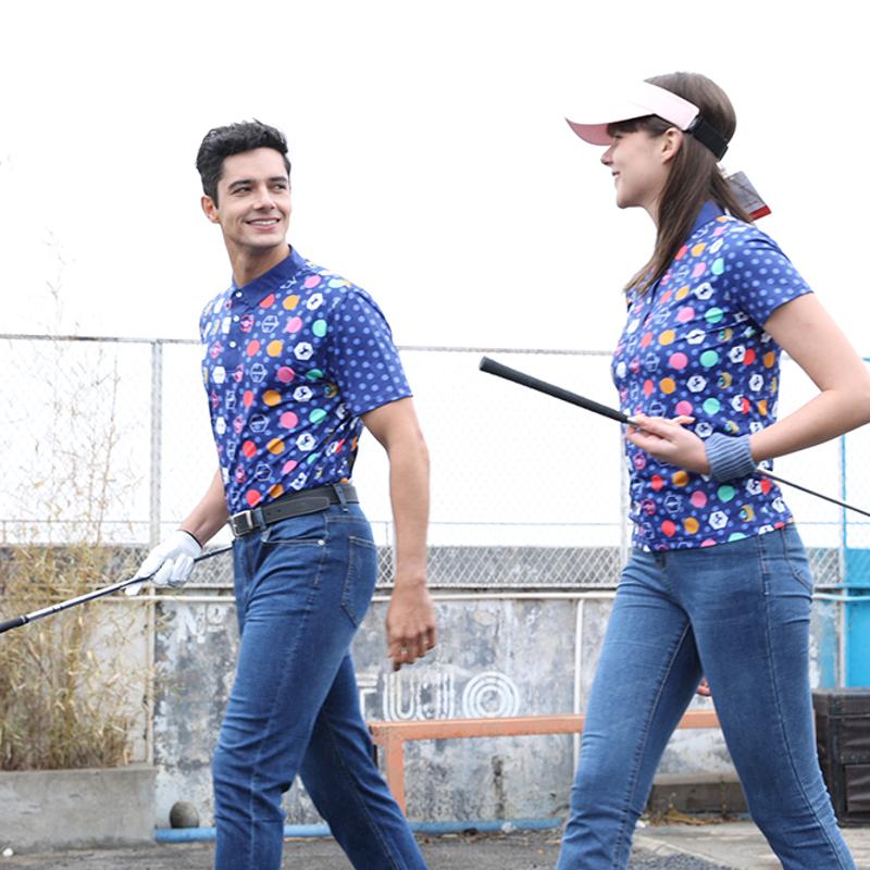 【FALALI】Short-sleeved cooling polo shirt - Men's (purple) , , large