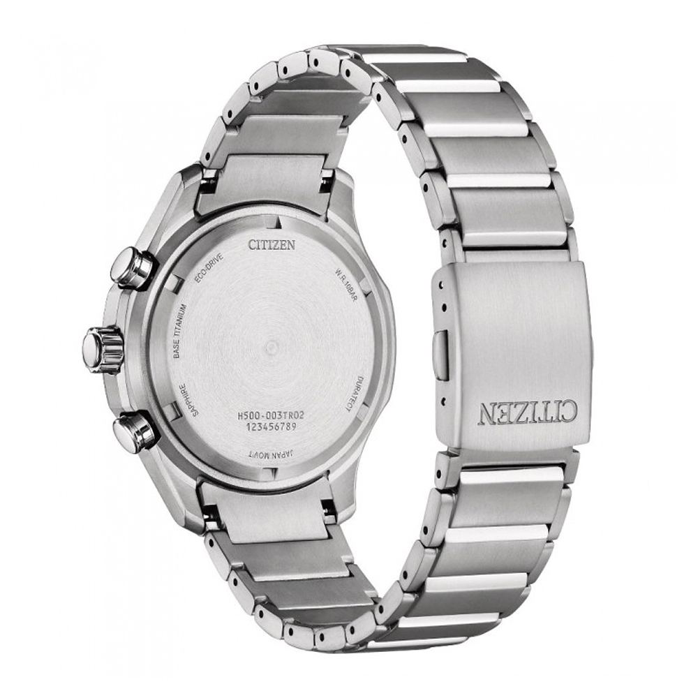 CITIZEN 星辰 鈦 光動能計時手錶-綠 AT2530-85X, , large