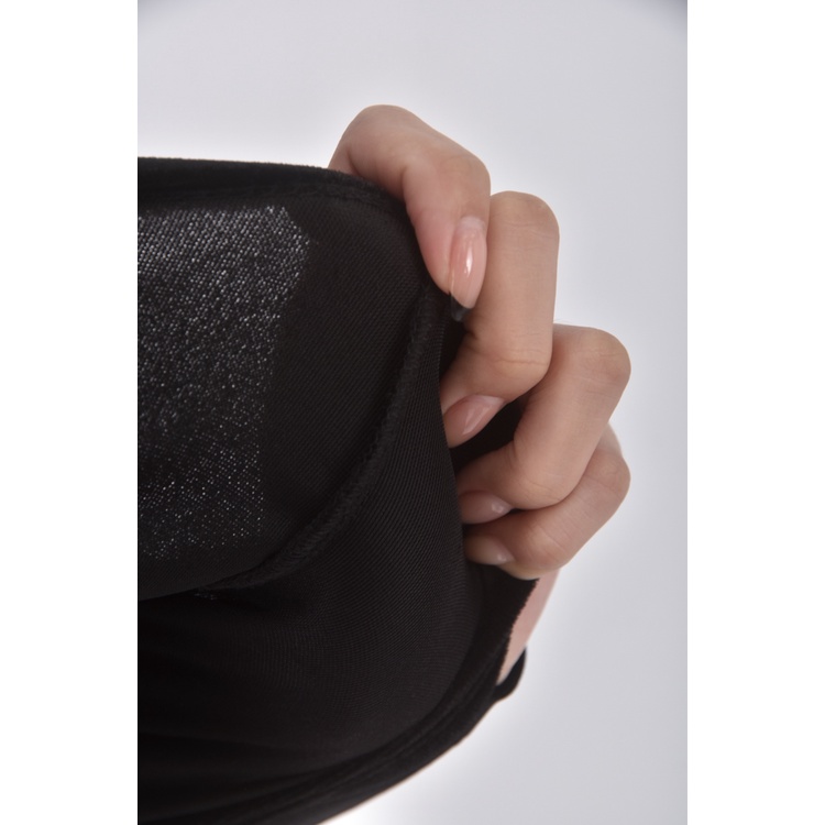 (S) 【智恩私服】qianhan質感修身短版一字領黑色長袖上衣二手衣, , large