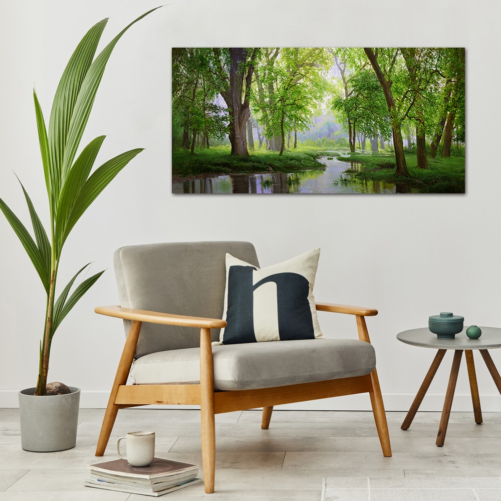 【御畫房】秘境 國家一級畫師手繪油畫60×120cm(VF-134), , large