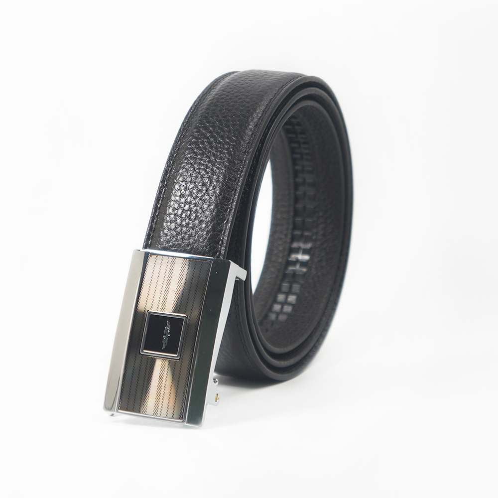 [Top layer cowhide] Automatic buckle genuine leather gentleman belt T3, , large