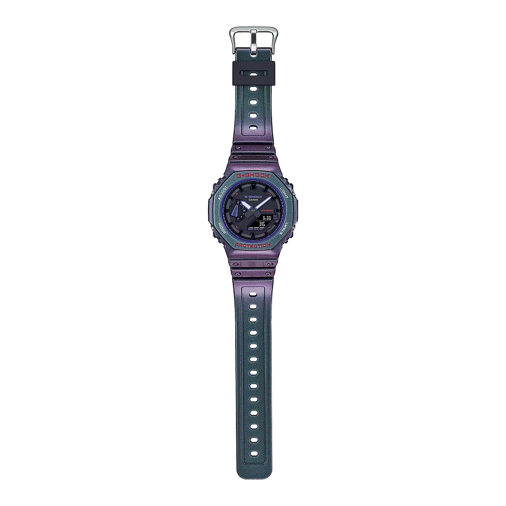 CASIO 卡西歐 G-SHOCK 電競玩家 炫彩烤漆 八角 手錶 GA-2100AH-6A, , large