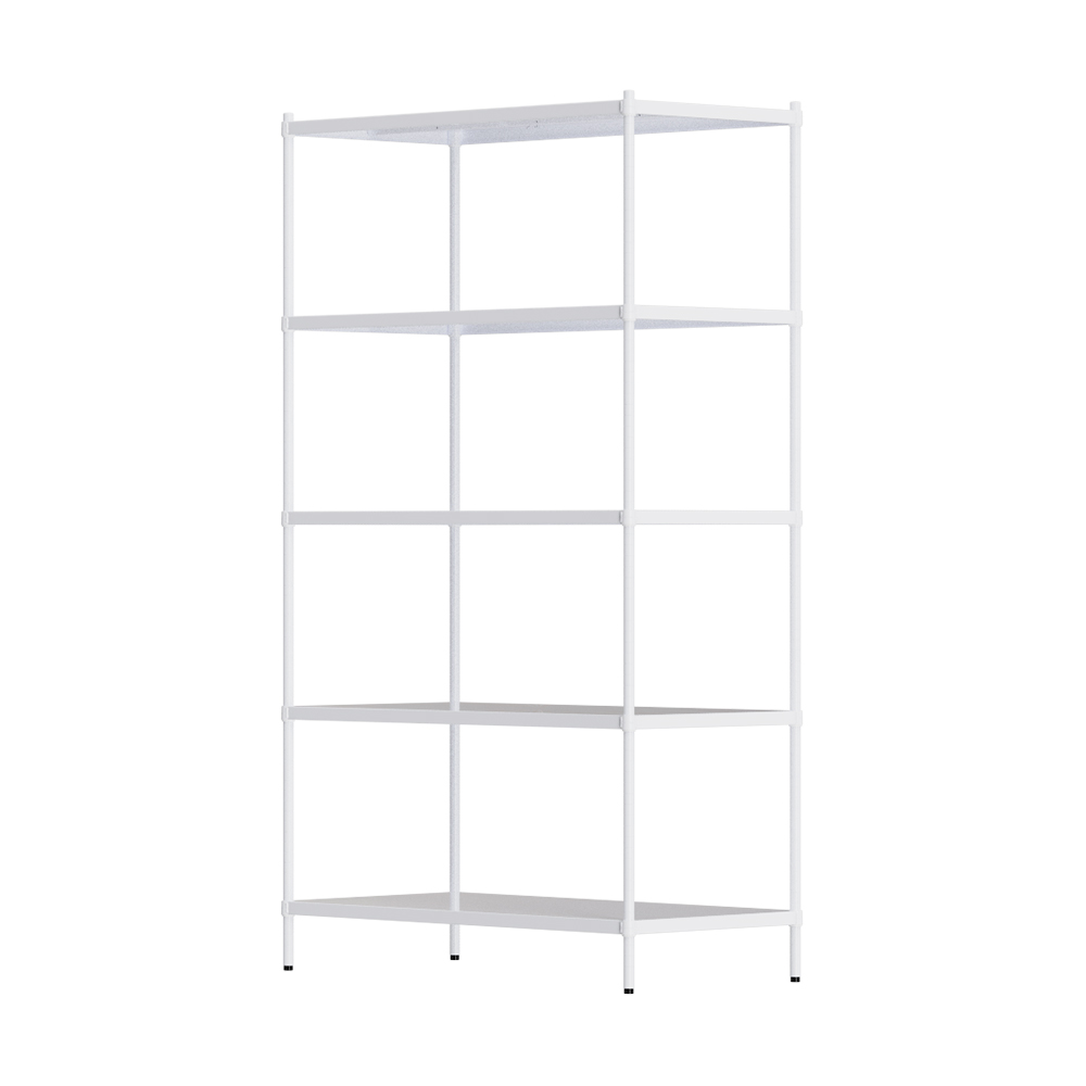 【Y HOUSE】120x60x210cm 5-layer hole-free iron plate storage rack rack iron rack - paint white