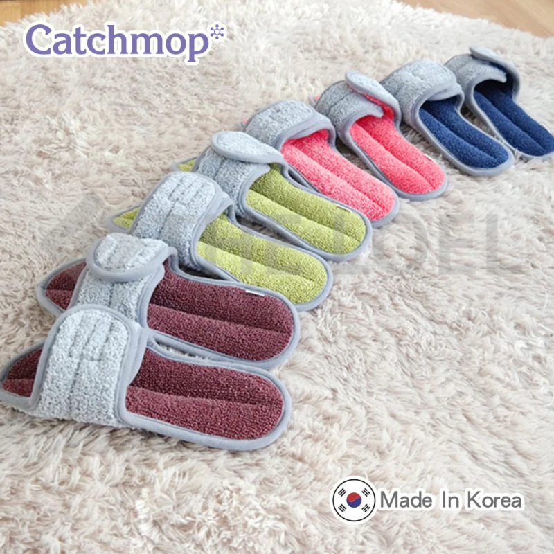 Catchmop Cleaning Slippers(1 Pair) (4 Colors) , 酒紅色, large