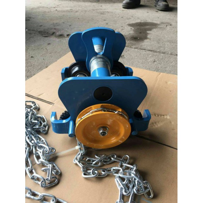 WIN 五金 FKS 1T-10T鍊條式滑車 工字鐵滑車 手拉吊車 手搖吊車 吊車 絞盤 電動吊車 滑車, , large