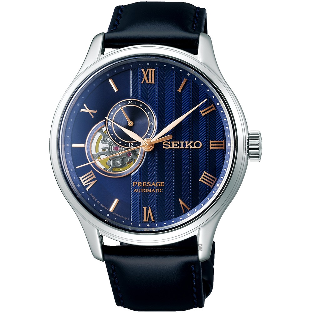 SEIKO精工 Presage 夜櫻 機械錶-41.8mm 4R39-00W0B(SSA421J1), , large