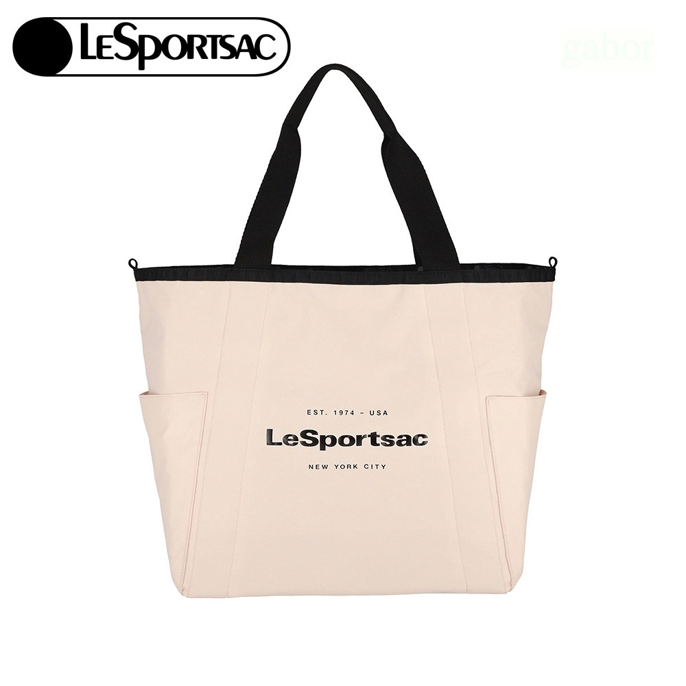 Lesportsac Large Reversible Pocket Tote 中型雙面托特包 送禮-米白, , large