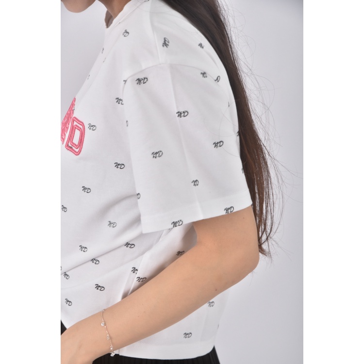 (S) needed棉質刺繡純棉白色短袖上衣二手衣, , large