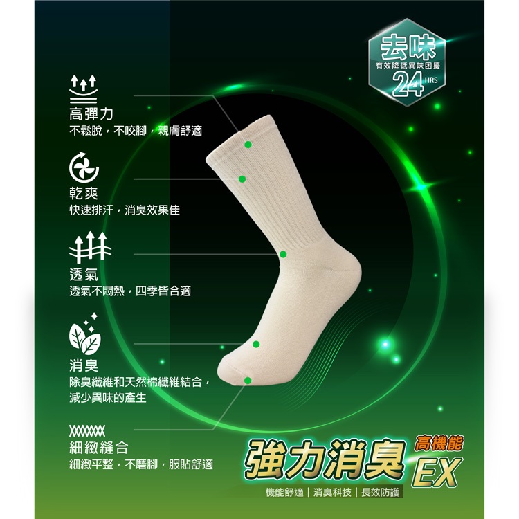 【D&G】女運動長襪<深灰>D595 抑菌消臭 中筒襪 穿搭襪, , large