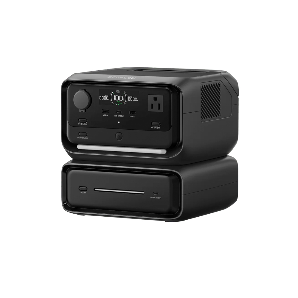 【固士特】EcoFlow RIVER 3 Max 儲能電源組合 ( RIVER 3 Plus＋EB300 )＋110W 太陽能板, , large