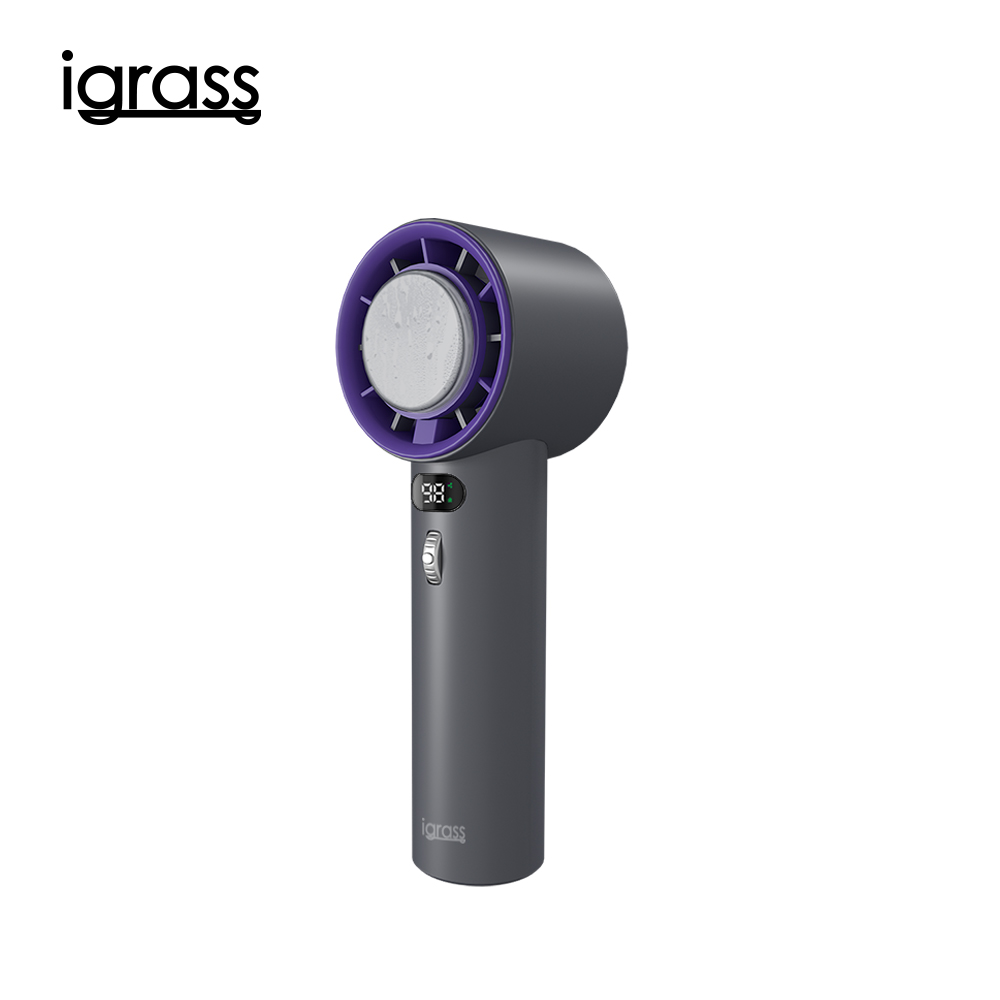 igrass 數顯100段制冷式強力風扇-石墨灰, , large
