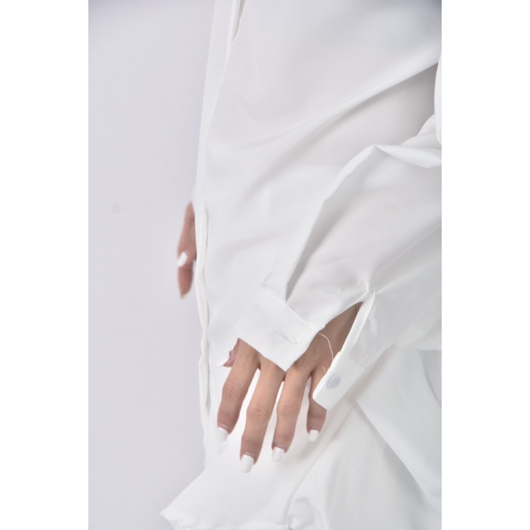 (XL) 【安于晴Charlene私服】質感白色襯衫上衣二手衣, , large