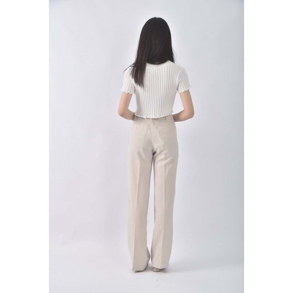 (XL) g2000高腰質感綠色長褲二手衣, , large