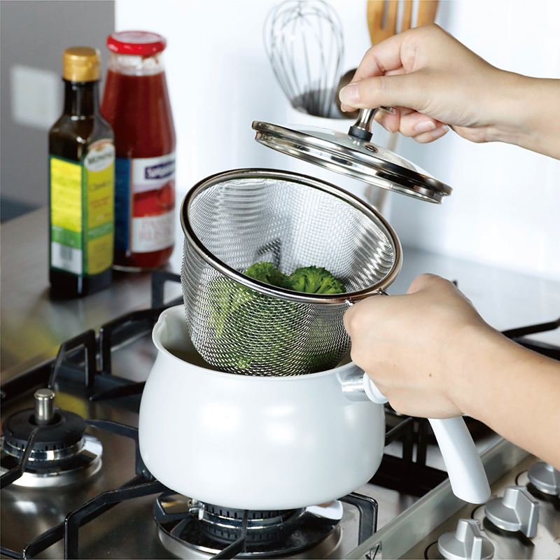 Multipurpose pot with colander 1.8L, , large