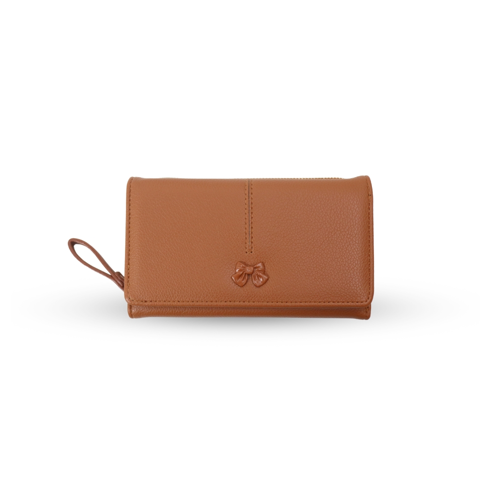 Ribbon&eacute; 柔霧翻蓋零錢長夾  女夾 人氣女用皮夾 情人節禮物, , large
