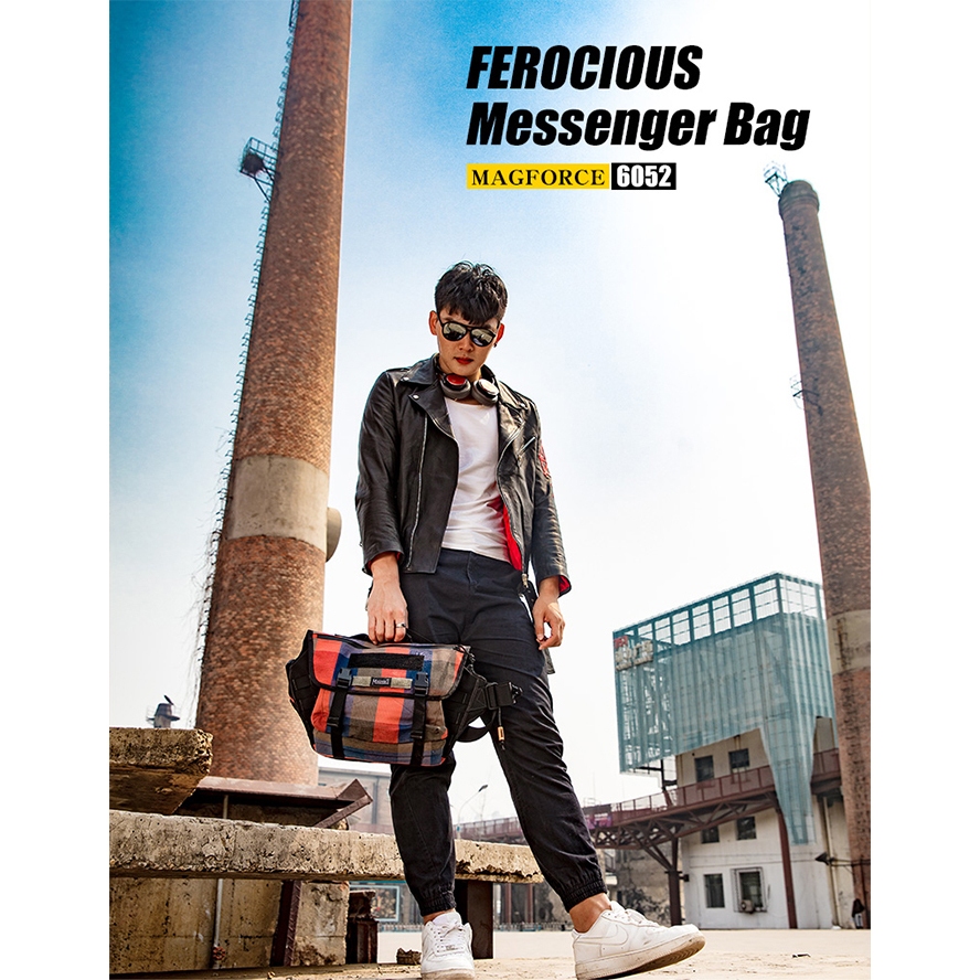 【MAGFORCE】馬蓋先#6052 獠牙郵差包【1050D尼龍 紅色】 側背包 郵差包 單肩包 軍用背包 斜背包, , large