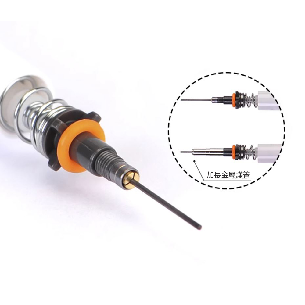 【龍品文創】ZEBRA斑馬MAZ84A-SM 不易斷鉛筆-煙燻-桔桿-1支入, , large