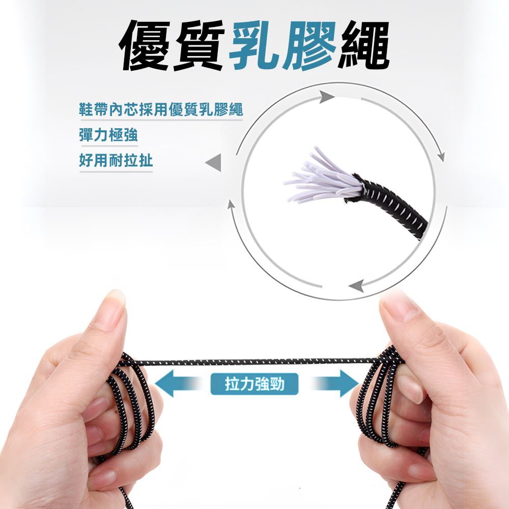 【上手家居】可調節懶人鞋帶-黑色(兒童鞋帶/免綁鞋帶/彈性鞋帶/彈力鞋帶/彩色鞋帶/伸縮鞋帶/鬆緊鞋帶/快速鞋帶), , large