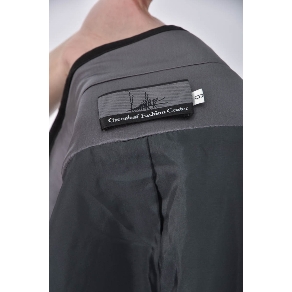 (L) greenleaf fashion center中式灰色外套二手衣, , large