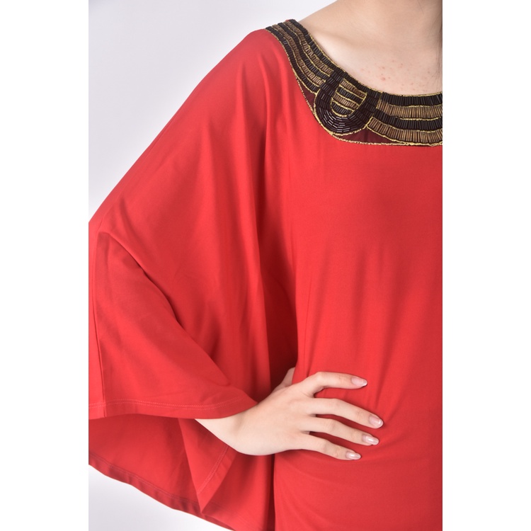 (M) putei質感紅色洋裝二手衣, , large