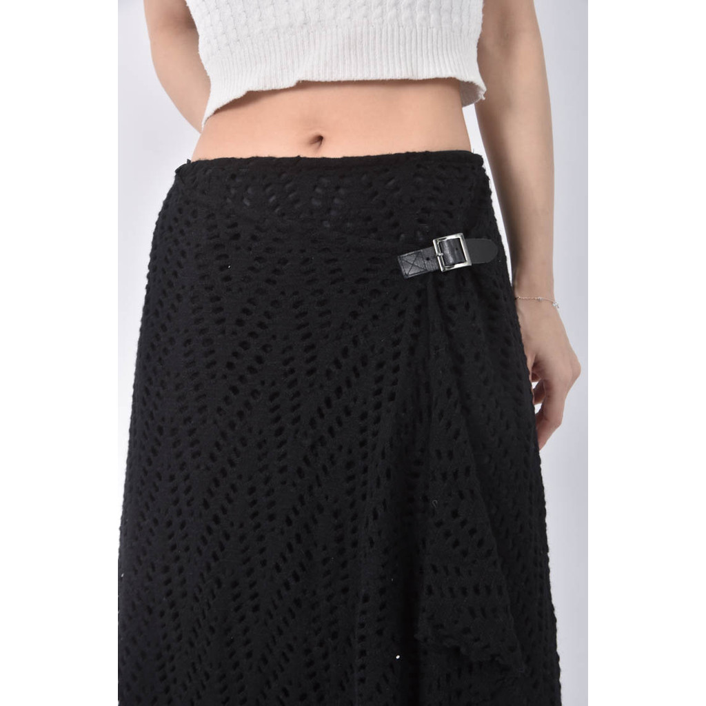 (S) miamia網狀黑色長裙二手衣, , large