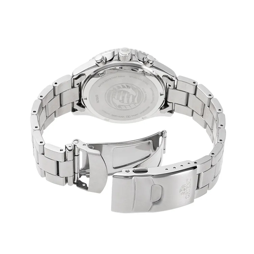 ORIENT 東方錶 Sports 熊貓錶 潛水風格太陽能三眼計時手錶-42.8mm RA-TX0202B, , large