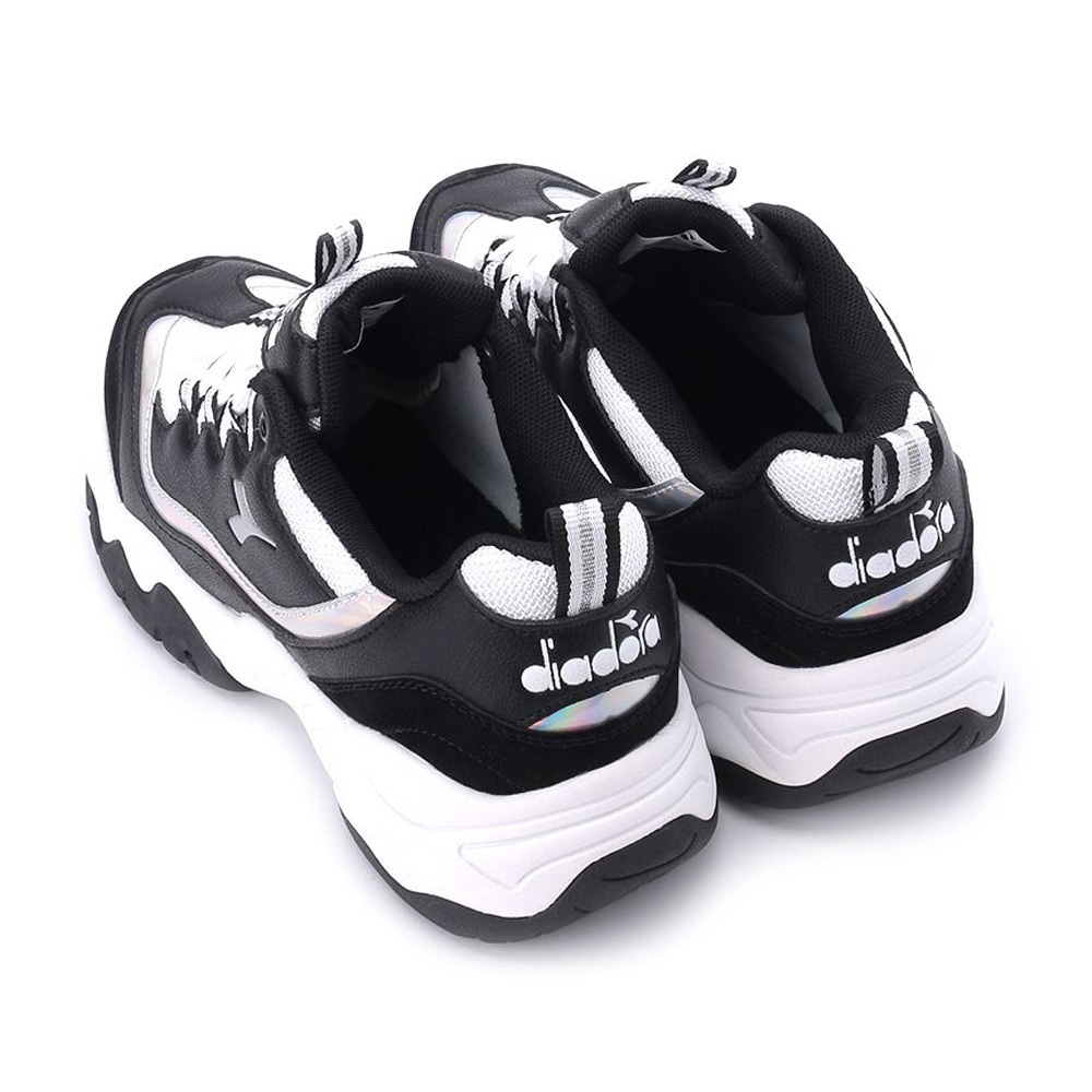 DIADORA迪亞多那 厚底時尚運動鞋 女運動鞋 休閒鞋 百搭 透氣 保護後跟 修飾腿部 耐磨 止滑 穩定 黑白 灰粉, 灰粉,24.5, large