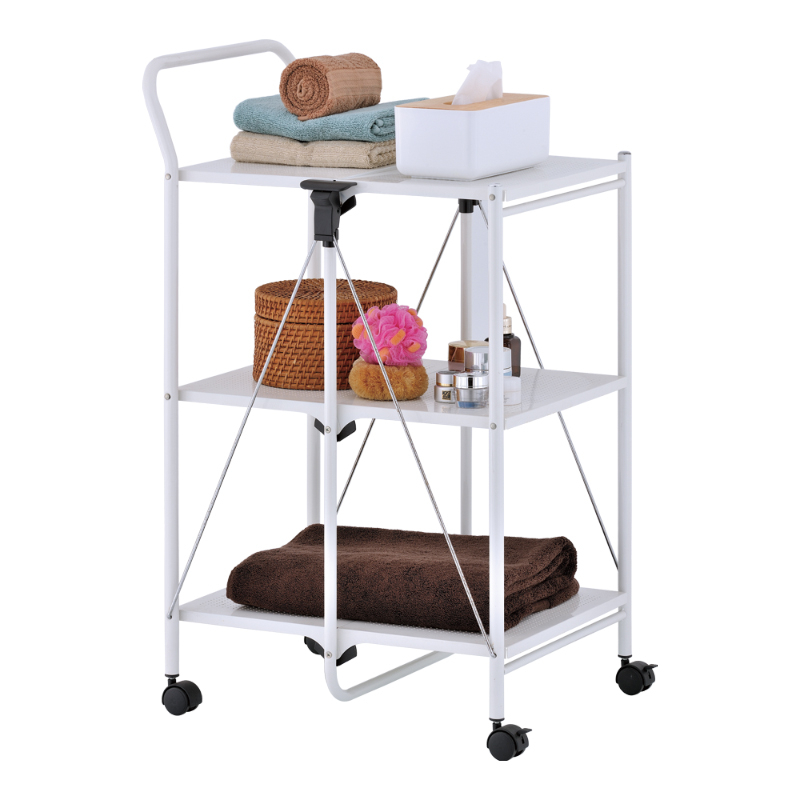 【H&R安室家】台製快速收折三層活動餐車/置物車KC44A, , large