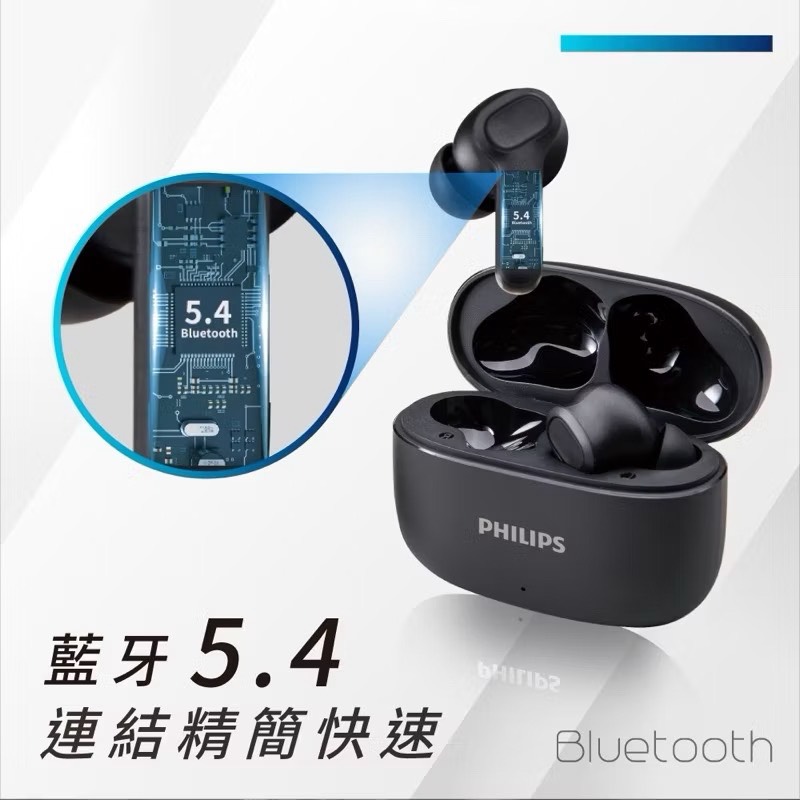 【Leo手機周邊專賣店】PHILIPS飛利浦  強力低音入耳式無線藍牙耳機 /  TAT1109/ 白色, , large