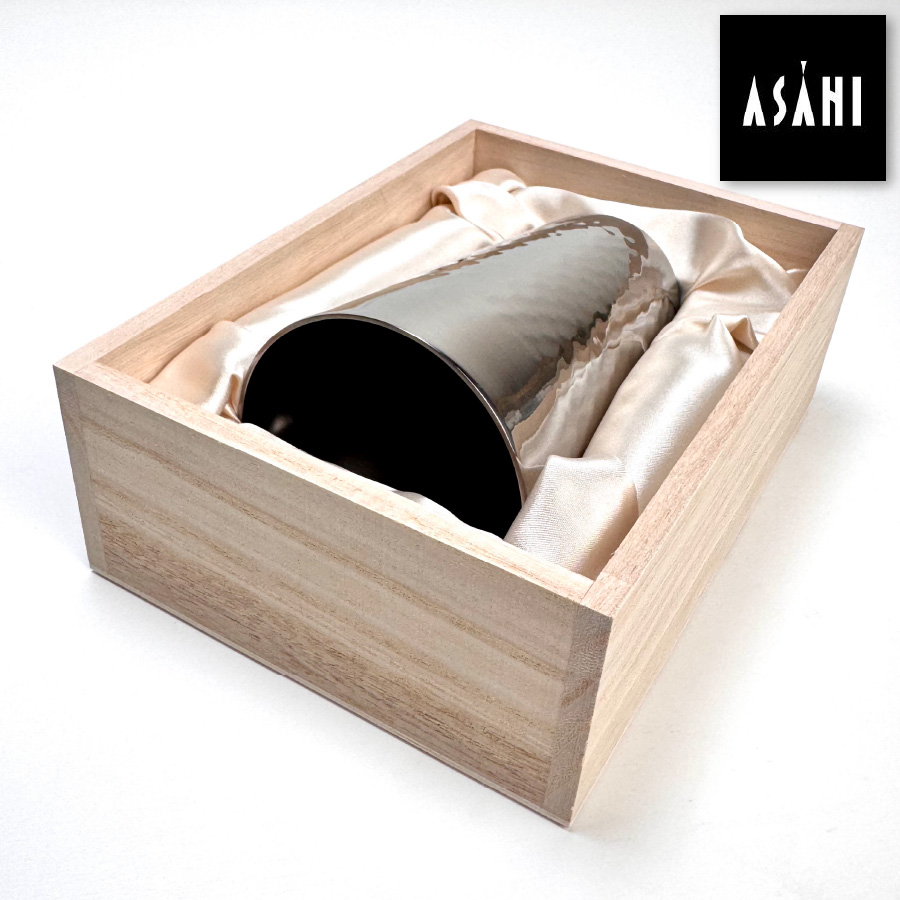 [ASAHI]霞 Kasumi 鈦杯｜純鈦雙層飲用杯（附木盒）240ml｜TW-1, , large