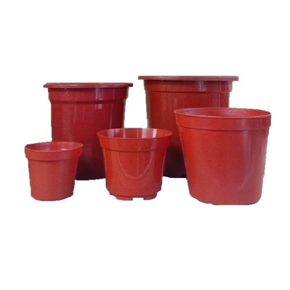 Plastic Red Pot / Cultivation Pot / Dutch Pot / Seedling Pot&ndash;3 inch