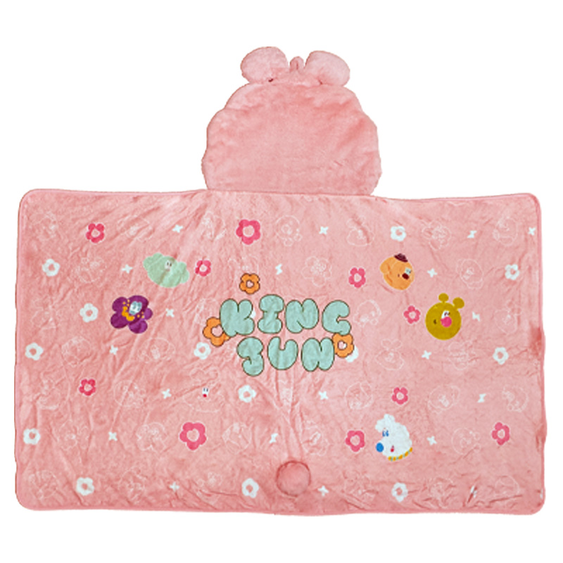 [九越]蠢兔造型連帽毛毯, , large