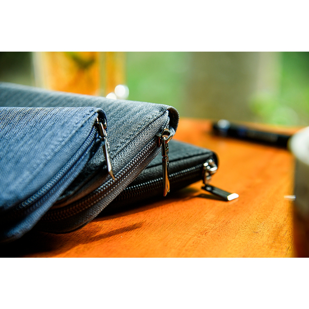 【MQ】Yamagata Fine Herringbone Zipper Long Clip, , large