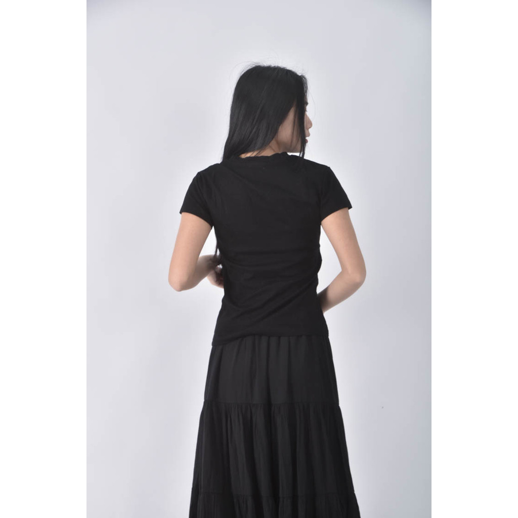 (S) 【粿粿私服】somerz黑色短袖上衣二手衣, , large