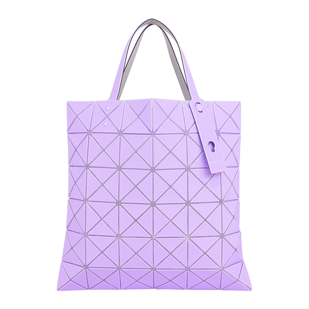ISSEY MIYAKE BAO BAO LUCENT 6x6 霧面雙色托特包(淺紫色/紫色), , large