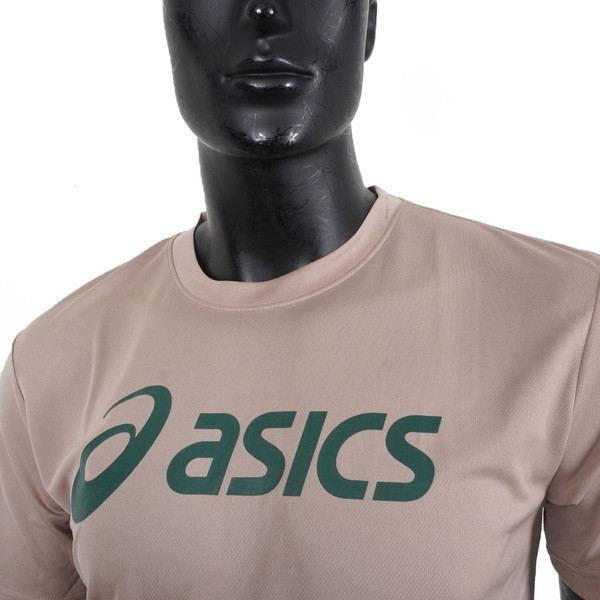 Asics 男女 短袖 T恤 運動 透氣 吸濕 快乾 抗UV 台灣製 延續 卡其 [2033B666-201], , large