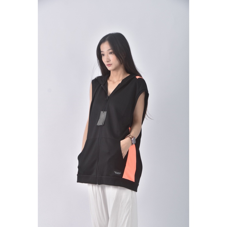 (XL) armani exchange棉質連帽背心黑色外套二手衣, , large