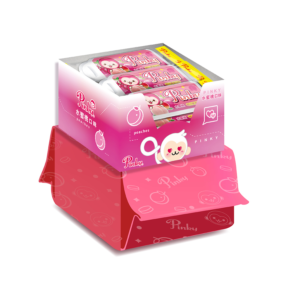 【五洲生醫】Pinky薄荷糖(水蜜桃) - (12入/盒), , large