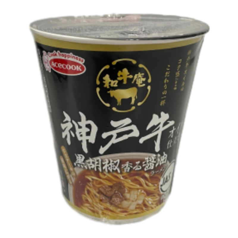 ACECOOK神戶牛黑胡椒醬油風味拉麵, , large