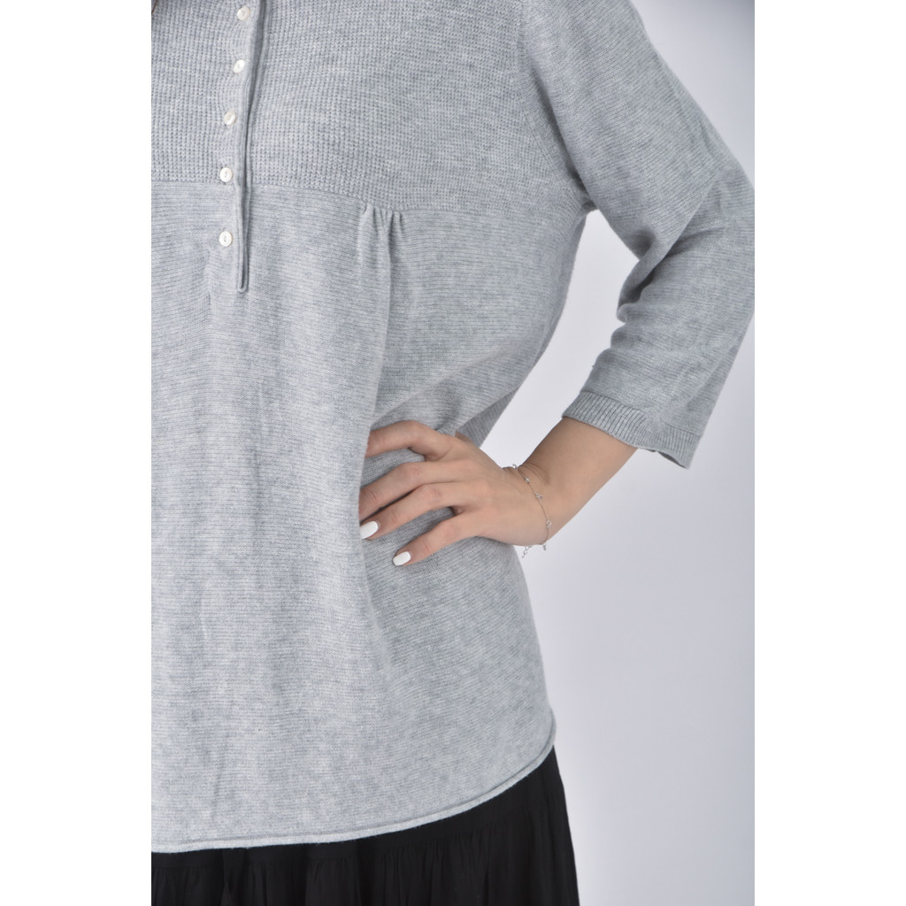 (XL) gap排扣灰色長袖上衣二手衣, , large