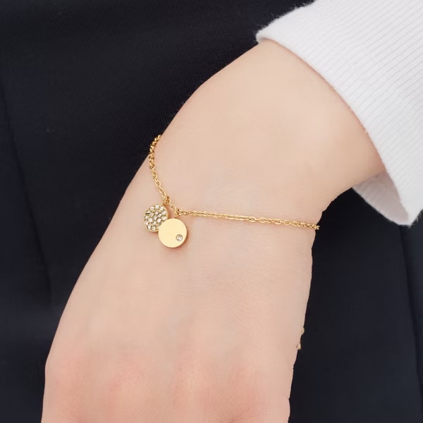 【ULOO】Aura 對映交融不鏽鋼手鍊-金色 UB2000710, , large