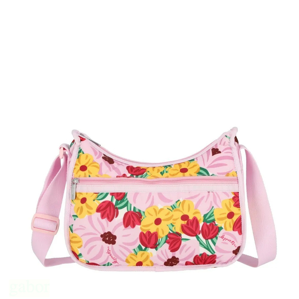 LeSportsac Classic Hobo 經典斜背包 -粉紅花漾, , large