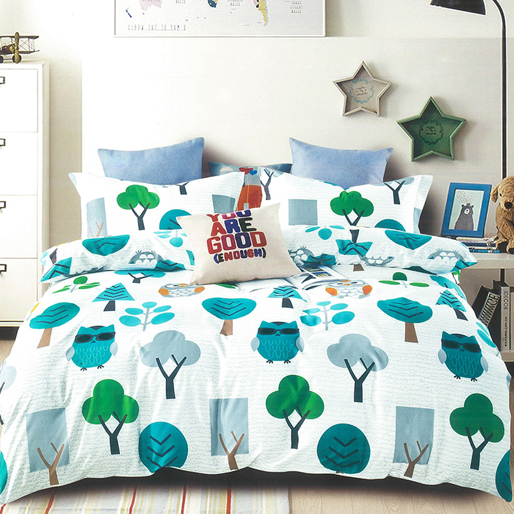 印花涼被床包組, , large