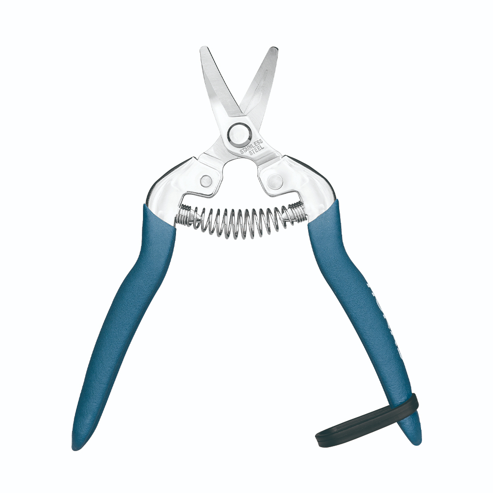 【HOKAS】S517短曲刃芽切剪  (採果剪 盆栽剪刀  園藝剪 花藝剪刀 樹葉剪 剪定鋏 番茄剪 修剪細枝剪), , large