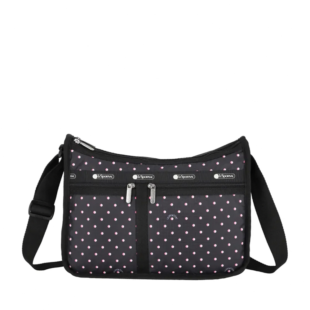 Lesportsac Deluxe Everyday Bag 經典斜背包 送禮-粉色點滴, , large