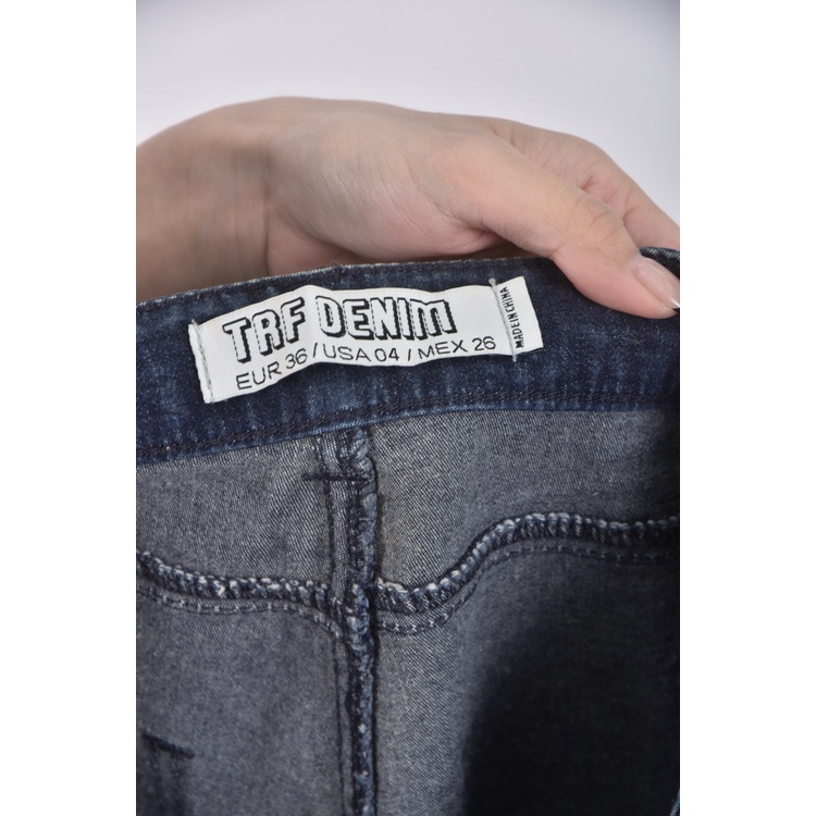 (M) trf denim丹寧牛仔藍色長褲二手衣, , large