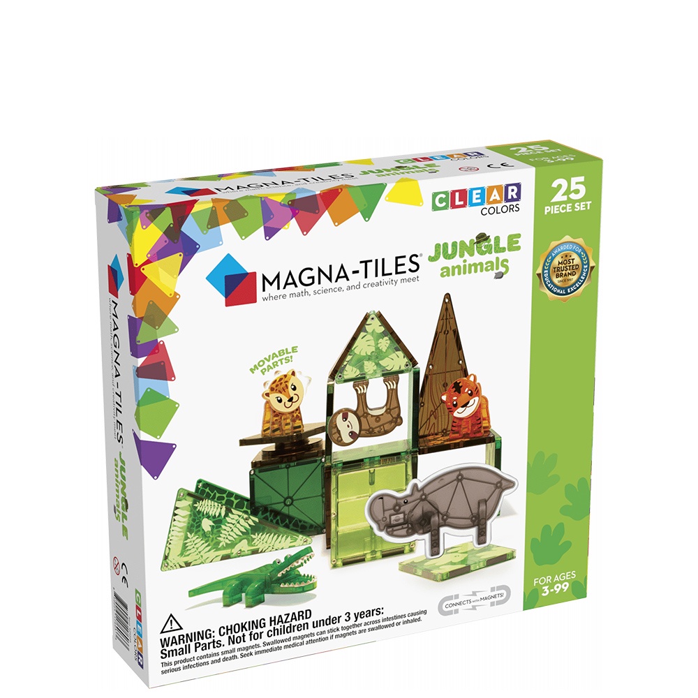 Magna-Tiles 磁力積木25片-叢林動物, , large