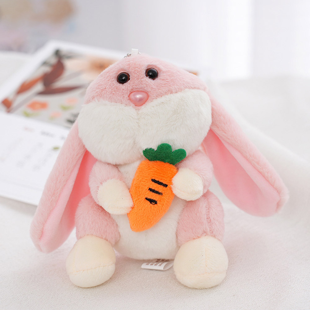 【啾愛你】毛绒玩偶蘿蔔兔掛件鑰匙扣-褐色, , large