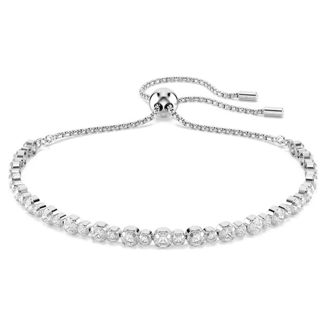 SWAROVSKI 施華洛世奇 Matrix Tennis 圓形水晶 可調節式手鍊(5677813), , large